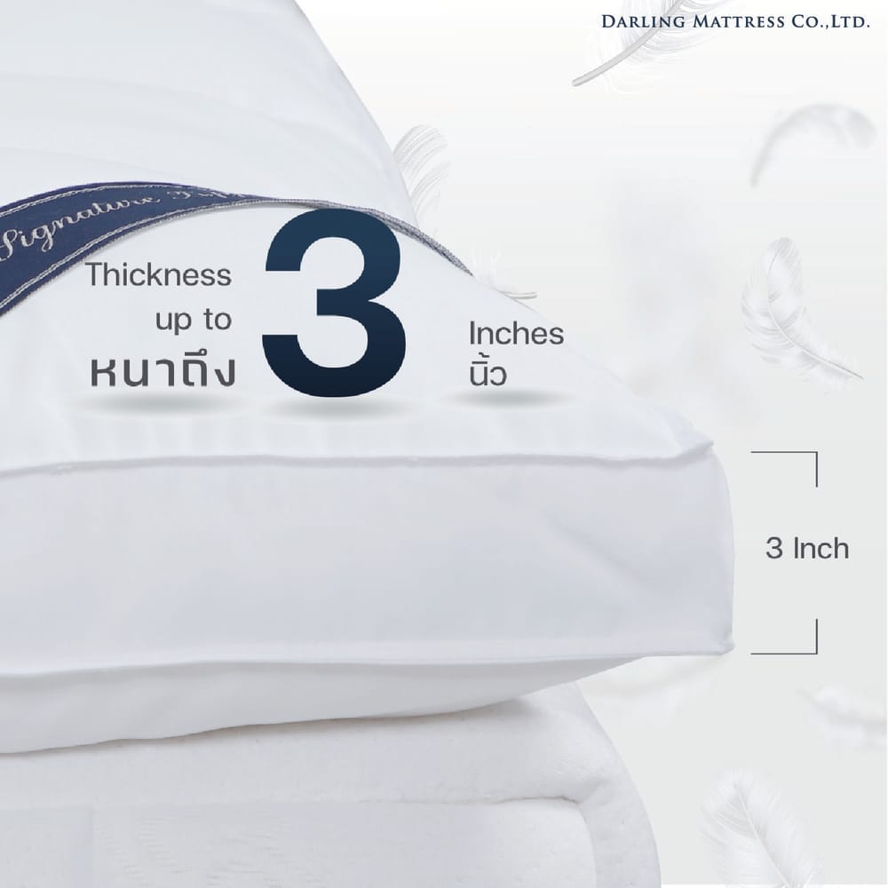 ท็อปเปอร์รองนอน 6 ฟุต DARLING MATTRESS รุ่นขนห่านเทียมหรือนาโนเจลรุ่นนุ่มฟู_2